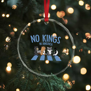 Funny Political No Kings In America Crystal Glass Ornament Gift For Animal Lovers TS12 Print Your Wear