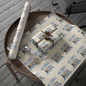 Funny Political No Kings In America Wrapping Paper Roll Gift For Animal Lovers TS12 Beige Print Your Wear
