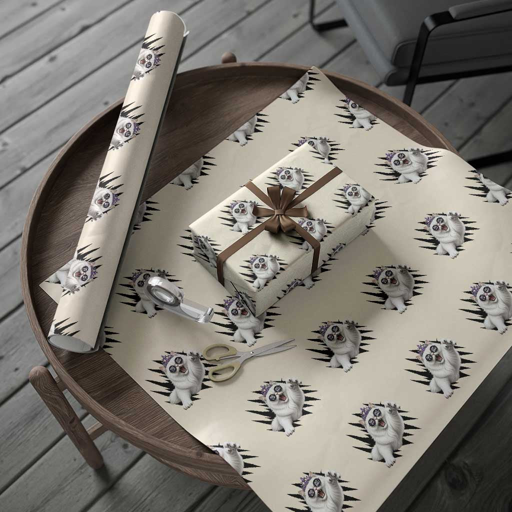 Funny Princess Cat With Featuring Scratch Effect Printed Wrapping Paper Roll This Is An Outrage
