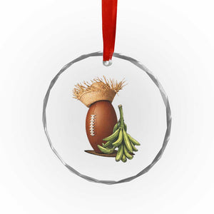 Funny Puerto Rico Football Boricua Pava Hat Crystal Glass Ornament TS11 Print Your Wear