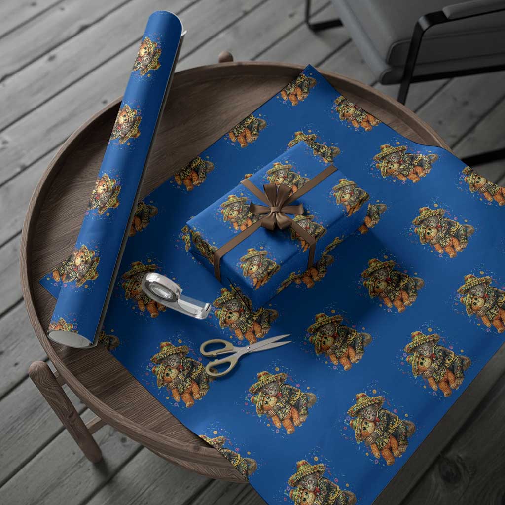 Funny Punch Baby Monkey Cinco De Mayo Wrapping Paper Roll Mexican Fiesta Gift TS12 Blue Print Your Wear