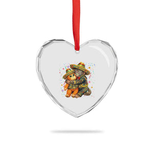 Funny Punch Baby Monkey Cinco De Mayo Heart Crystal Glass Ornament Mexican Fiesta Gift TS12 Print Your Wear