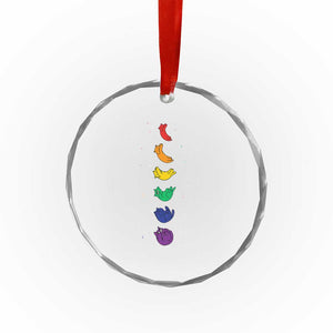 Funny Purride Cats In Space Rainbow Crystal Glass Ornament LGBQT Pride Feline Space TS12 Print Your Wear