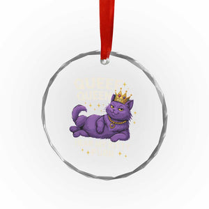 Funny Queef Queen Cat Crystal Glass Ornament Hear My Kitty Purr Inappropriate Dirty Adult Humor Jokes TS11 Print Your Wear