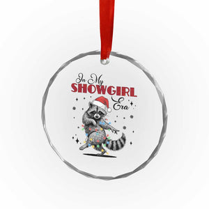 Funny Raccoon Christmas Crystal Glass Ornament In My Costume Era Xmas TS14 Print Your Wear