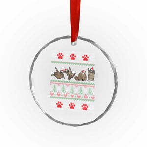 Funny Raccoon Crystal Glass Ornament Funny Gifts For Women Men Raccoon Lovers TS10 Print Your Wear