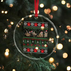 Funny Raccoon Crystal Glass Ornament Funny Gifts For Women Men Raccoon Lovers TS10 Print Your Wear