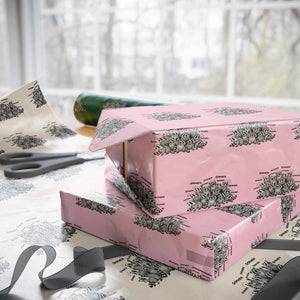 Funny Raccoon Grandpa Wrapping Paper Roll Chaos Coordinator Grandpa Life Graphic TS12 Light Pink Print Your Wear