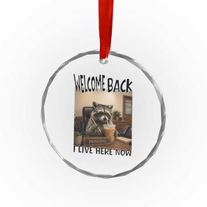 Funny Raccoon School Principal Crystal Glass Ornament Welcom Back To School TS14 Print Your Wear