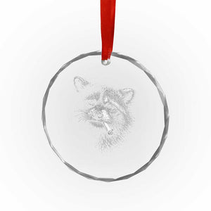 Funny Raccoon Smoking Cigarette Meme Crystal Glass Ornament Trash Panda Face Y2K Graphic TS11 Print Your Wear