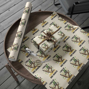 Funny Raccoon St Patrick's Day Wrapping Paper Roll I Could Be More Dramatic TS14 Beige Print Your Wear