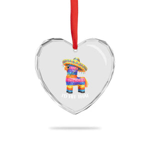 Funny Rainbow Pinata Sombrero Heart Crystal Glass Ornament Id Hit That TS12 Print Your Wear