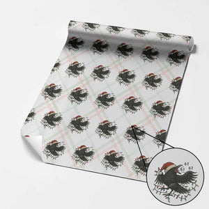 Funny Raven Six Seven Meme Wrapping Paper Roll Christmas Gift For Gen Z TS12 Christmas Plaid Print Your Wear