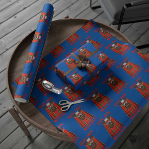Funny Real Men Wear Kilts Wrapping Paper Roll Scottish Pride TS11 Blue Print Your Wear