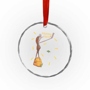 Funny Rigatoni Pasta Marcus The Worm Crystal Glass Ornament Dramatic Pasta Lover Foodie Meme TS02 Print Your Wear