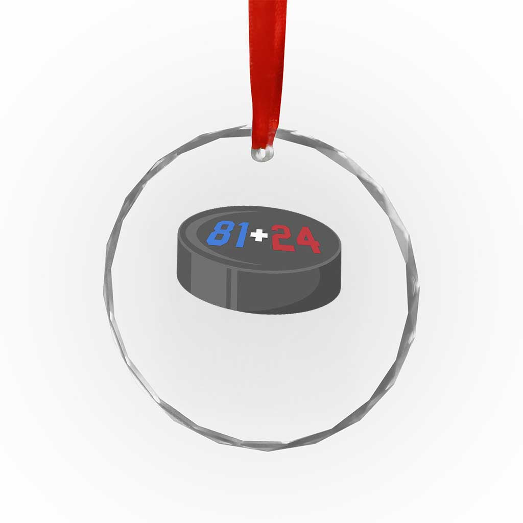 Funny Romance Hockey Lover Crystal Glass Ornament 24 81 Jersey Numbers Sport TS11 Print Your Wear