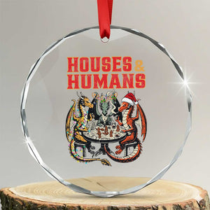 Funny Rpg Christmas Game Crystal Glass Ornament Houses And Humans Tabletop Game Xmas Dragon TS11 Transparent Glass 3'' Circle Print Your Wear