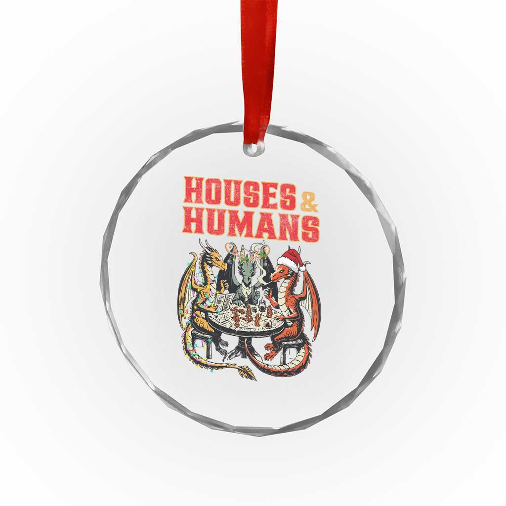 Funny Rpg Christmas Game Crystal Glass Ornament Houses And Humans Tabletop Game Xmas Dragon TS11 Print Your Wear
