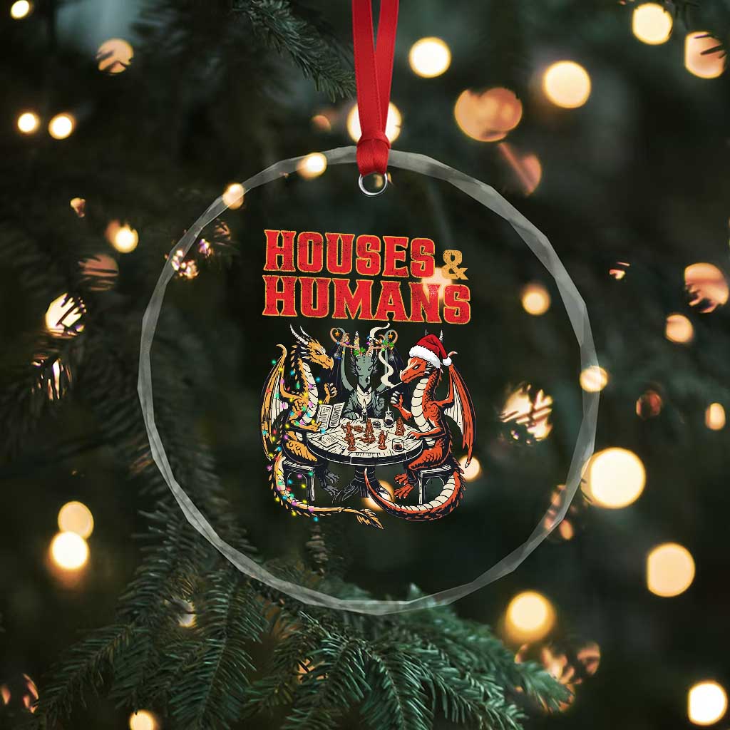 Funny Rpg Christmas Game Crystal Glass Ornament Houses And Humans Tabletop Game Xmas Dragon TS11 Print Your Wear