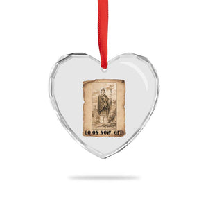Funny Saint Patrick Irish Catholic St Patrick's Day Heart Crystal Glass Ornament Go On Now Git TS14 Print Your Wear