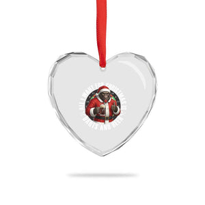 Funny Santa Bigfoot Dartist Beer Lover Heart Crystal Glass Ornament Merry Dartsmas Christmas Gift TS12 Print Your Wear
