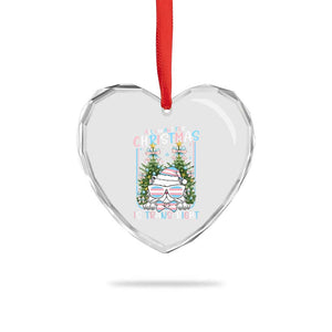 Funny Santa Cat Trans Pride Heart Crystal Glass Ornament All I Want For Christmas Is Trans Rights TS12 Print Your Wear