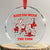 Funny Santa Christmas Crystal Glass Ornament Rizz Em With The Tism TS14 Transparent Glass 3'' Circle Print Your Wear