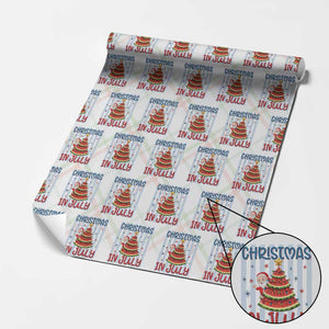 Funny Santa Christmas in July Wrapping Paper Roll Melon Christmas Tree Summer