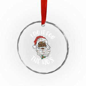 Funny Santa Claus Crystal Glass Ornament African American Xmas Vintage Black Santa TS10 Print Your Wear