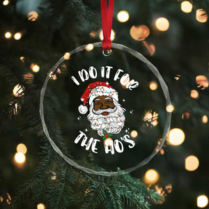 Funny Santa Claus Crystal Glass Ornament African American Xmas Vintage Black Santa TS10 Print Your Wear