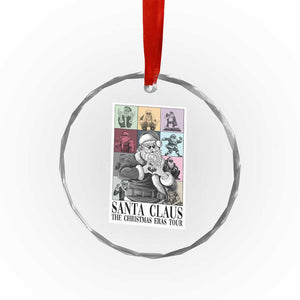 Funny Santa Claus The Xmas Eras Tours Crystal Glass Ornament TS09 Print Your Wear