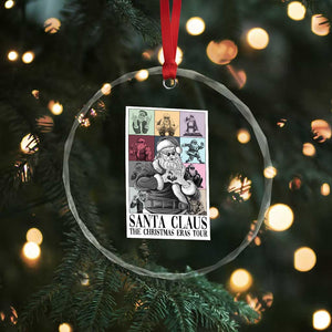 Funny Santa Claus The Xmas Eras Tours Crystal Glass Ornament TS09 Print Your Wear