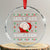 Funny Santa Crystal Glass Ornament Ugly Ass XMas Elephant Gift for Him TS10 Transparent Glass 3'' Circle Print Your Wear