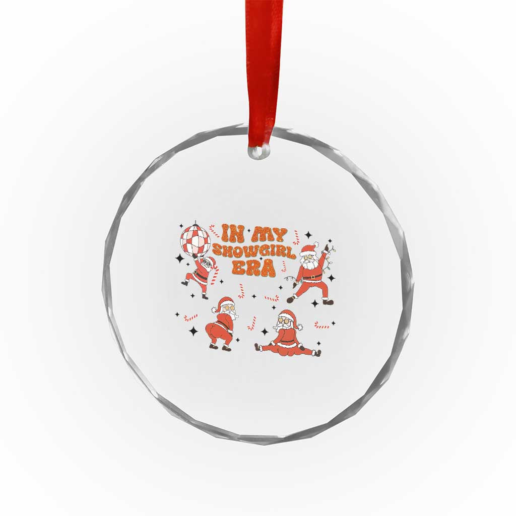 Funny Santa Girl Christmas Crystal Glass Ornament TS14 Print Your Wear