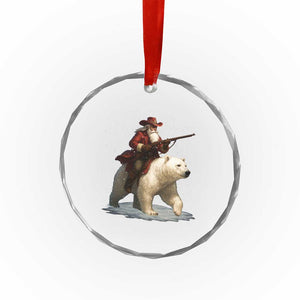Funny Santa Gun Christmas Crystal Glass Ornament TS14 Print Your Wear