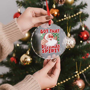 Funny Santa Rizz Xmas Crystal Glass Ornament Got That Rizzmas Spirit Retro Groovy TS02 Print Your Wear