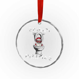 Funny Santa Rizz Xmas Crystal Glass Ornament Skibiti Toilet Rizzmas TS02 Print Your Wear