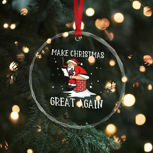 Funny Santa Trump Crystal Glass Ornament Make Christmas Great Again TS14 Print Your Wear