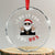 Funny Santa Xmas Crystal Glass Ornament I Do It For The Ho's Rude Xmas TS10 Transparent Glass 3'' Circle Print Your Wear