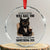 Funny Sarcastic Cat Crystal Glass Ornament Everything Will Kill You So Choose Something Fun TS12 Transparent Glass 3'' Circle Print Your Wear
