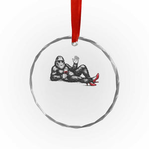 Funny Sassquatch Sexy Crystal Glass Ornament Bigfoot With Cocktail Party Humor TS12 Print Your Wear