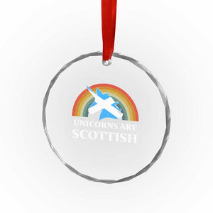 Funny Scotland Pride Unicorn Crystal Glass Ornament Unicorns Are Scottish Rainbow TS11 Print Your Wear