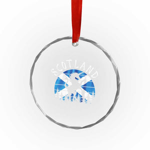 Funny Scotland Unicorn Scottish Flag Saltire Crystal Glass Ornament TS11 Print Your Wear