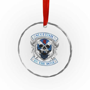 Funny Scottish Viking Crystal Glass Ornament Scottish To The Bone Vintage Scottish Lion Rampant Flag Skull TS11 Print Your Wear