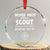 Funny Scout Crystal Glass Ornament Never Mess With A Scout Compass - Print Your Wear