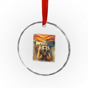 Funny Scream Groundhog Crystal Glass Ornament Woddchuck Day TS02 Print Your Wear