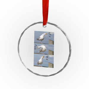 Funny Seagull Papa Crystal Glass Ornament Fathers Day Gift Ocean Life Dad Graphic TS12 Print Your Wear