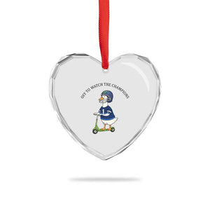Funny Seattle Goose 2026 Heart Crystal Glass Ornament Off To Watch The Champions TS14 Print Your Wear