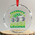 Funny Shamrock Crusher Monster Truck Crystal Glass Ornament Happy St Patricks Day Boys - Print Your Wear