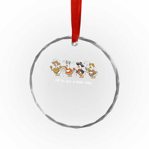 Funny Silly Goose Cinco De Mayo Crystal Glass Ornament Off To Get A Little Silly TS14 Print Your Wear